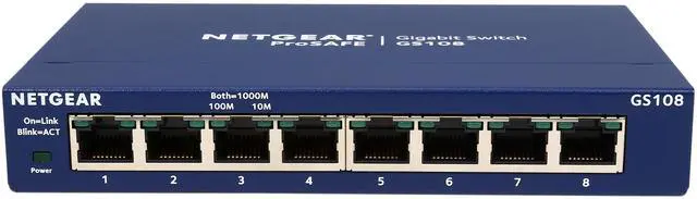 Alt view image 3 of 6 - NETGEAR 8-Port Gigabit Ethernet Unmanaged Switch | GS108