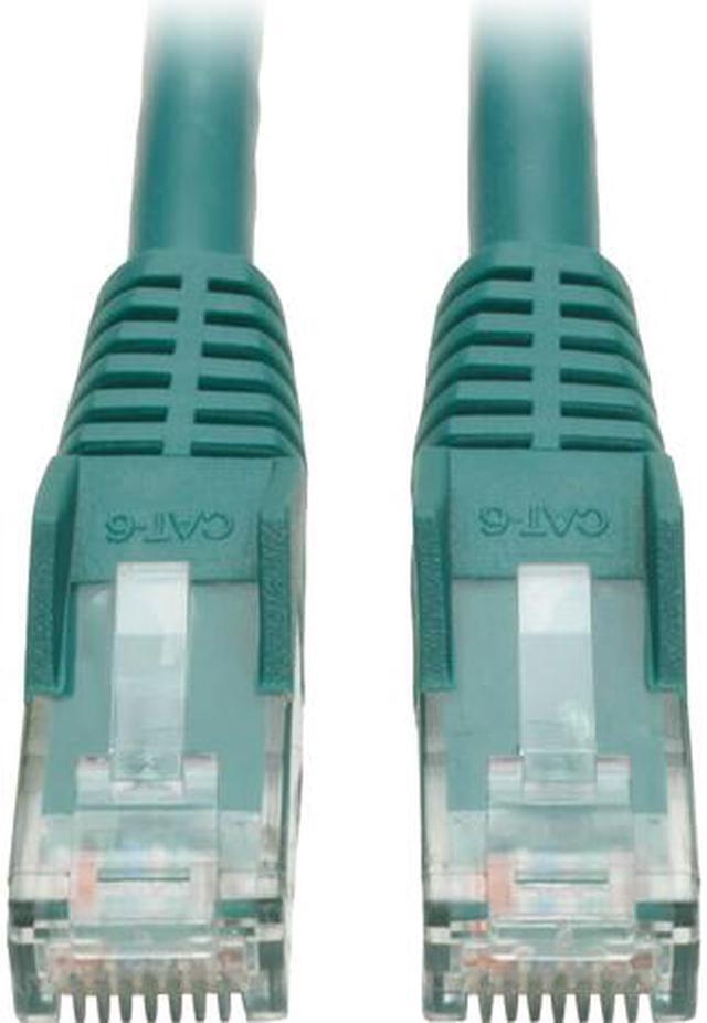 Main image of Tripp Lite N201-001-GN Tripp Lite 1-ft. Cat6 Gigabit Snagless Molded Patch Cable (RJ45 M/M) - Green - Category 6 for Network Device - Patch Cable - 1 ft - 1 x RJ-45 Male Network - 1 x RJ-45 Male