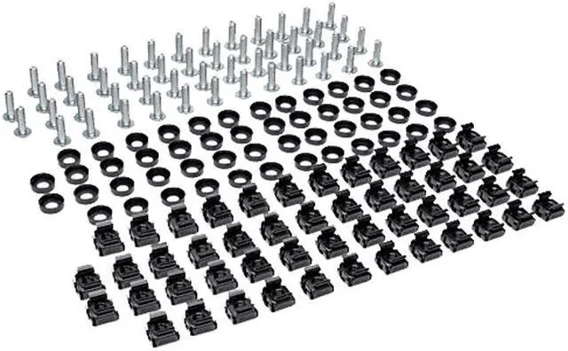 Main image of Tripp Lite Square Hole Hardware Kit (Includes 50 Pcs 12-24 Screws and Washers.)