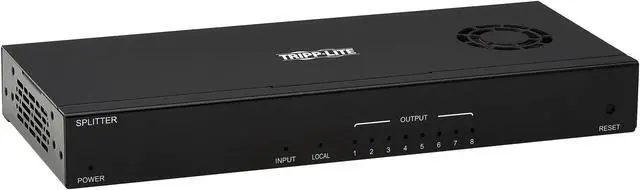 Main image of 8-Port DisplayPort to HDMI over Cat6 Splitter/Extender, Transmitter for Video/Audio, PoC, 4K @ 60 Hz, 125 ft. (38.1 m), TAA
