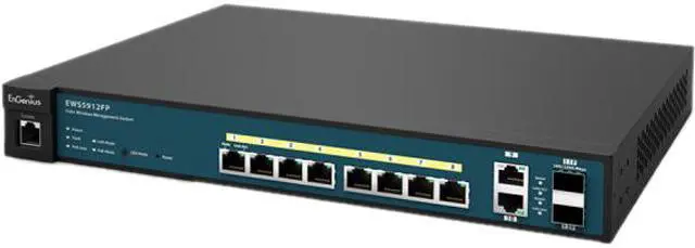 Main image of EnGenius Neutron EWS5912FP 8-Port Managed Gigabit PoE+ Switch with 2 SFP and Uplink ports