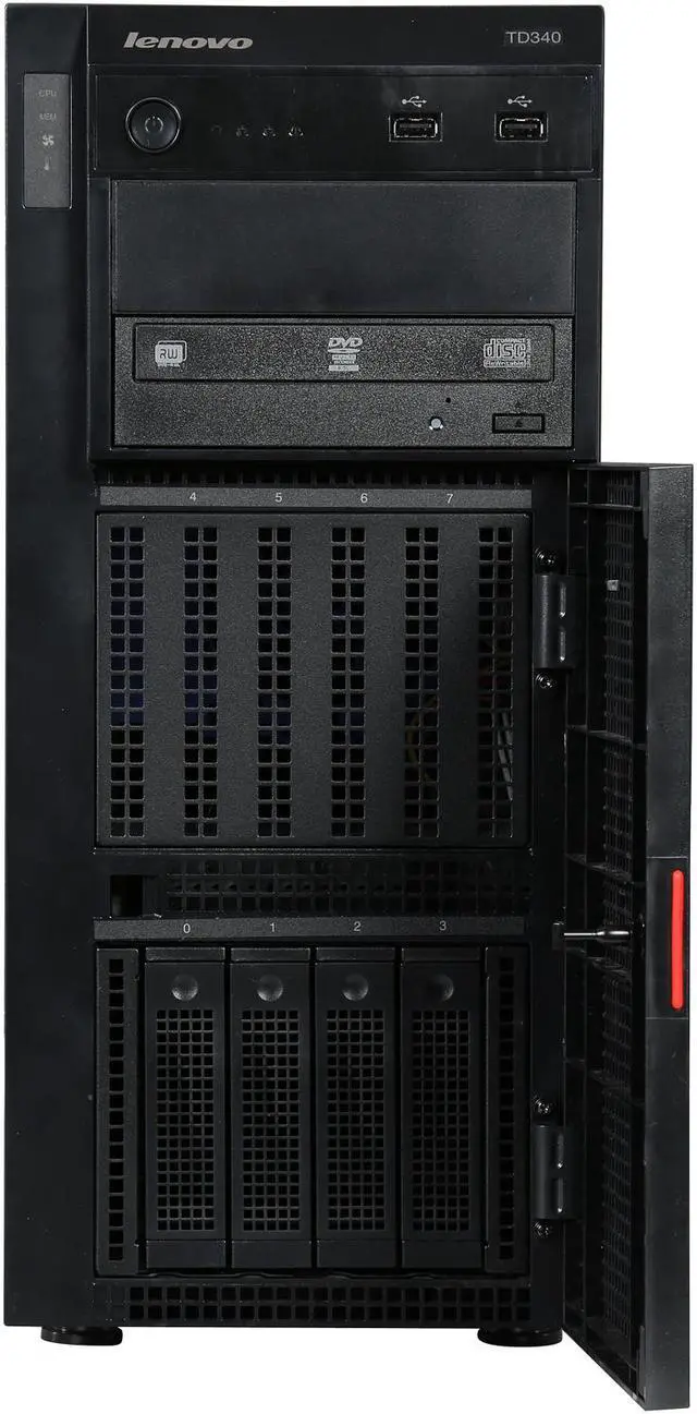 Lenovo ThinkServer TD340 Tower Server System Intel Xeon E5-2403 v2 ...
