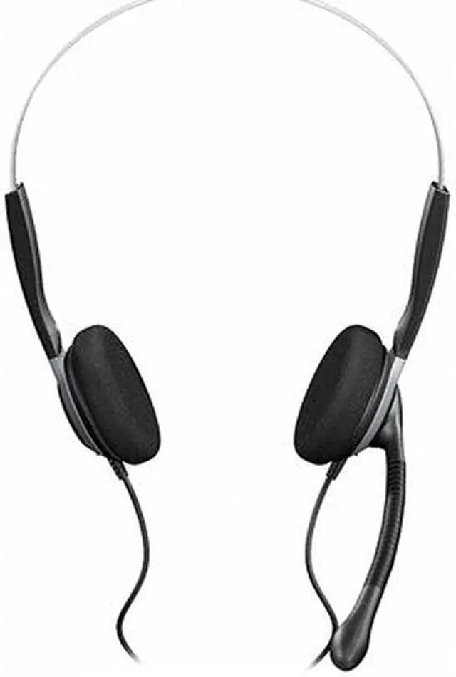 Alt view image 3 of 3 - Over-the-Head SH250 Double-Sided Headset with Omni-Directional Microphone - Black