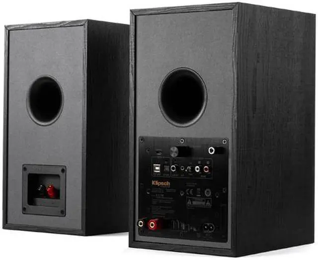 Alt view image 4 of 5 - Klipsch R-51PM Powered Sound Bookshelf Speakers - Black (Pair)