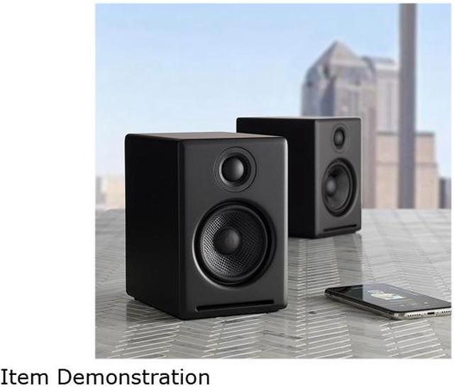 AudioEngine A2+ Wireless Speaker System in Satin Black Paint