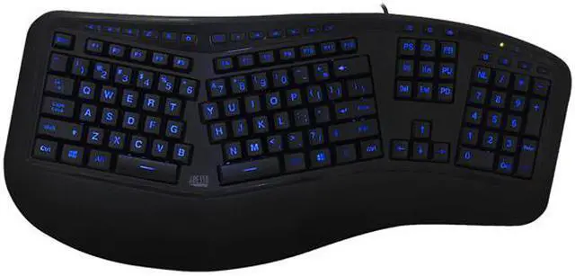 Alt view image 4 of 9 - ERGONOMIC ILLUMINATED KEYBOARD
