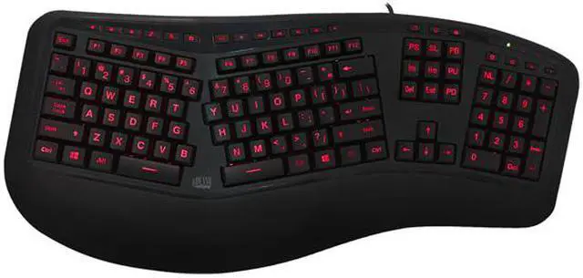 Alt view image 5 of 9 - ERGONOMIC ILLUMINATED KEYBOARD