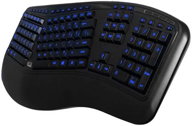 Alt view image 2 of 9 - ERGONOMIC ILLUMINATED KEYBOARD