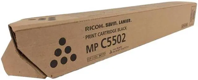 Alt view image 5 of 5 - Black Toner Cartridge for Ricoh 841751 Aficio MP C4502, Aficio MP C4502A, Aficio MP C5502, Aficio MP C5502A, Genuine Ricoh Brand