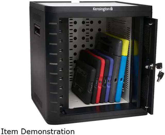 Main image of Kensington Charge and Sync Cabinet for 7-Inch to 10-Inch Tablets, iPad Air, iPad 4/3/2 and Galaxy Tab 3 (K67862AM)
