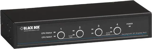 Main image of Black Box KV9704A DT Series DT KVM Switch DisplayPort with USB and Audio - 4-Port