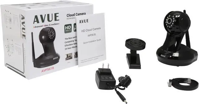Alt view image 5 of 5 - AVUE AVP561B HD 720P Plug & Play WiFi Wireless Day/Night Pan/Tilt 2 Way Audio Local Storage Cloud IP Camera