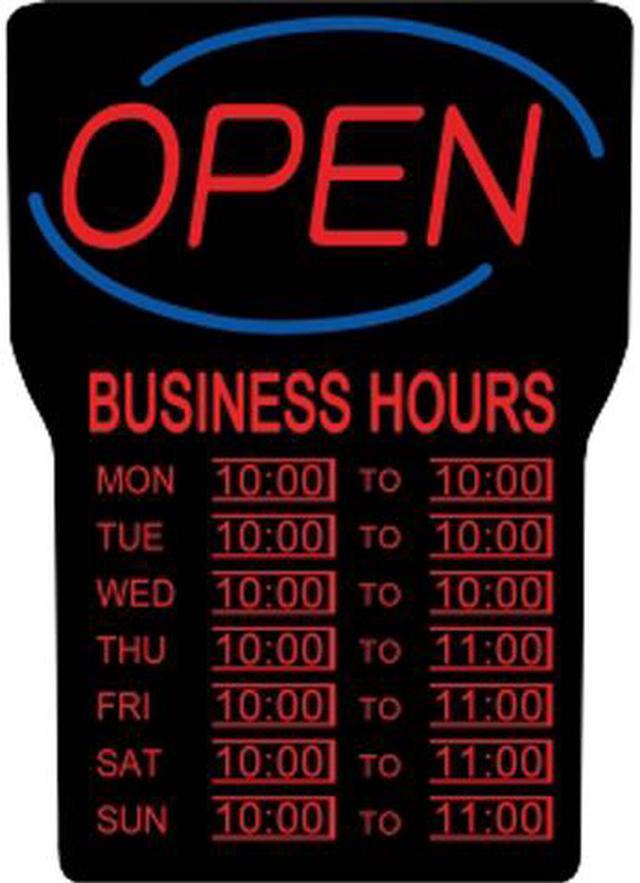 Led open store sign