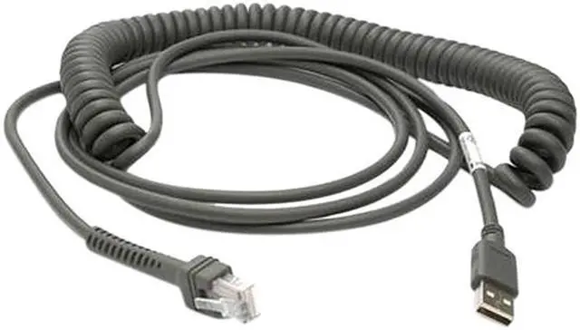 Main image of Datalogic 90A052055 CAB-412, SH-5008, IBM USB Power Plus Coiled Cable - 4.6M