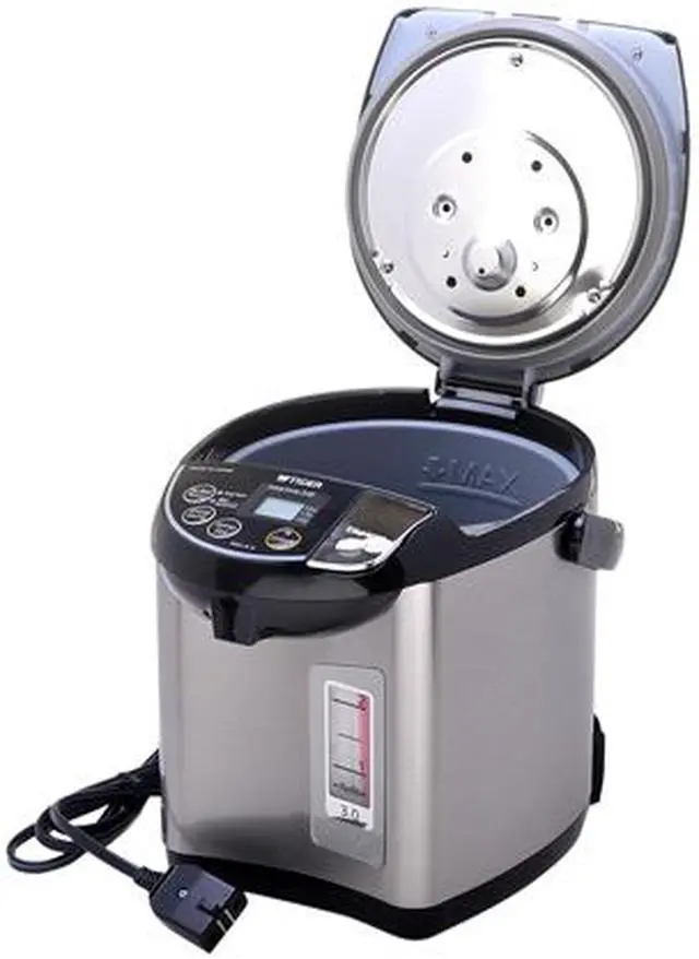 Alt view image 4 of 4 - Tiger PDU-A30U-K 3.0-Liter Electric Water Boiler and Warmer, Stainless, Black
