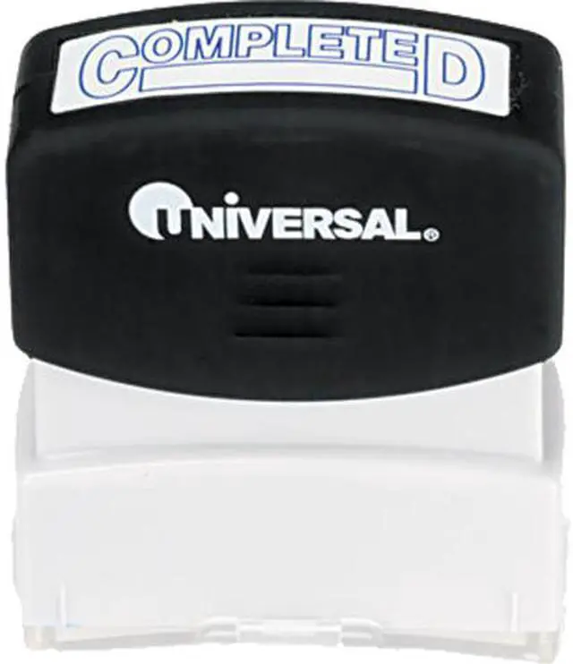 Main image of Universal Message Stamp, COMPLETED, Pre-Inked/Re-Inkable, Blue Ink
