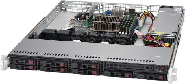 Alt view image 2 of 3 - Supermicro SYS-1019S-MC0T Superserver 1019S-Mc0T - Server - Rack-Mountable - 1U - 1-Way - Ram 0MB - SAS - Hot-Swap 2.5 Inch - No HDD - AST2400 - Gige, 10 Gige - No OS - Monitor: None