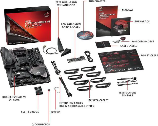 Alt view image 6 of 11 - ASUS ROG CROSSHAIR VI EXTREME AM4 AMD X370 USB 3.1 Extended ATX AMD Motherboard