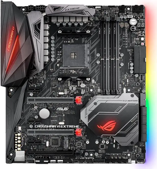 Alt view image 2 of 11 - ASUS ROG CROSSHAIR VI EXTREME AM4 AMD X370 USB 3.1 Extended ATX AMD Motherboard