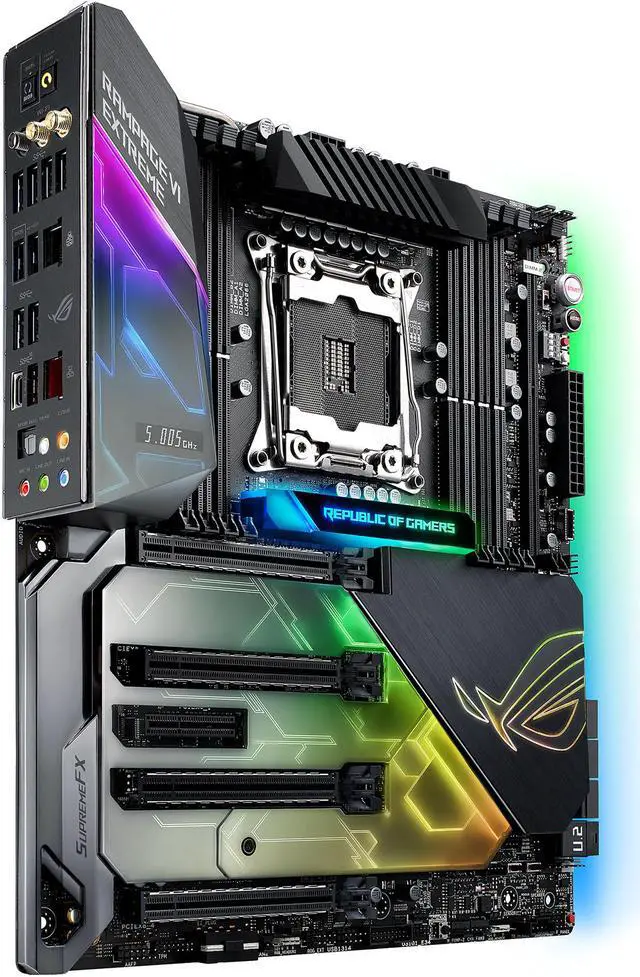 Alt view image 2 of 11 - ASUS ROG RAMPAGE VI EXTREME LGA 2066 Intel X299 SATA 6Gb/s USB 3.1 Extended ATX Intel Motherboard