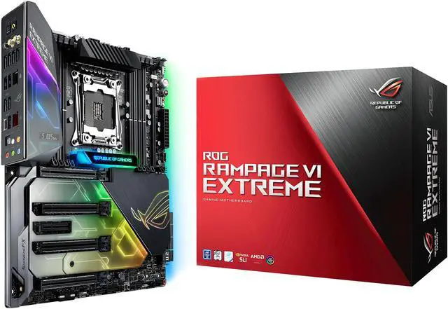 Alt view image 11 of 11 - ASUS ROG RAMPAGE VI EXTREME LGA 2066 Intel X299 SATA 6Gb/s USB 3.1 Extended ATX Intel Motherboard