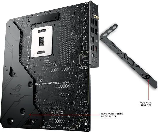 Alt view image 8 of 11 - ASUS ROG RAMPAGE VI EXTREME LGA 2066 Intel X299 SATA 6Gb/s USB 3.1 Extended ATX Intel Motherboard