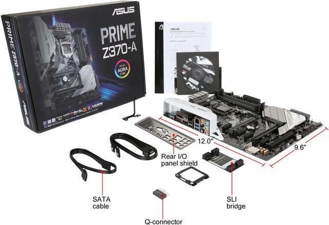 Alt view image 7 of 6 - ASUS Prime Z370-A LGA 1151 (300 Series) Intel Z370 HDMI USB 3.1 ATX Intel Motherboard