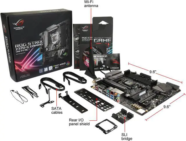 Alt view image 6 of 5 - ASUS ROG STRIX Z370-G Gaming (WI-FI AC) LGA 1151 (300 Series) Intel Z370 HDMI USB 3.1 Micro ATX Intel Motherboard