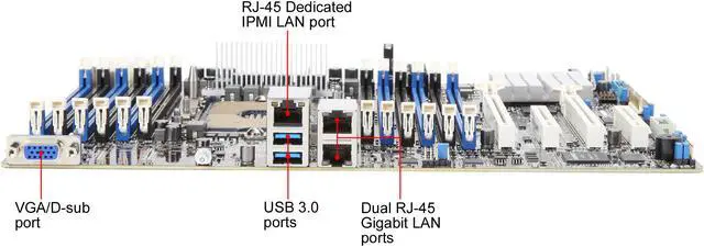 Alt view image 5 of 6 - ASUS Z11PA-U12 ATX Server Motherboard LGA 3647 Intel Lewisburg PCH C621