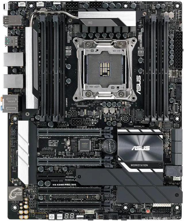 Alt view image 3 of 11 - ASUS WS X299 Pro/SE LGA 2066 Intel X299 USB 3.1 CEB Intel Motherboard