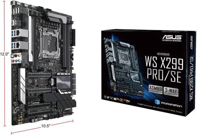 Alt view image 11 of 11 - ASUS WS X299 Pro/SE LGA 2066 Intel X299 USB 3.1 CEB Intel Motherboard