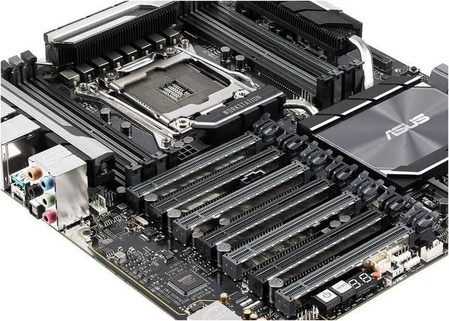 Alt view image 9 of 13 - ASUS WS X299 SAGE Workstation Motherboard LGA2066 DDR4 M.2 U.2 X299 CEB Motherboard for Intel Core X-Series Processors with quad-GPU support, DDR4 4200MHz, dual M.2 & U.2 support