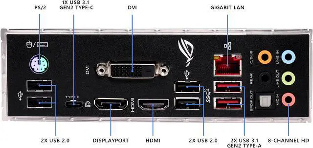 Alt view image 5 of 7 - ASUS ROG Strix H370-F Gaming LGA1151 (300 Series) DDR4 DP HDMI DVI M.2 ATX Motherboard with USB 3.1 Gen2