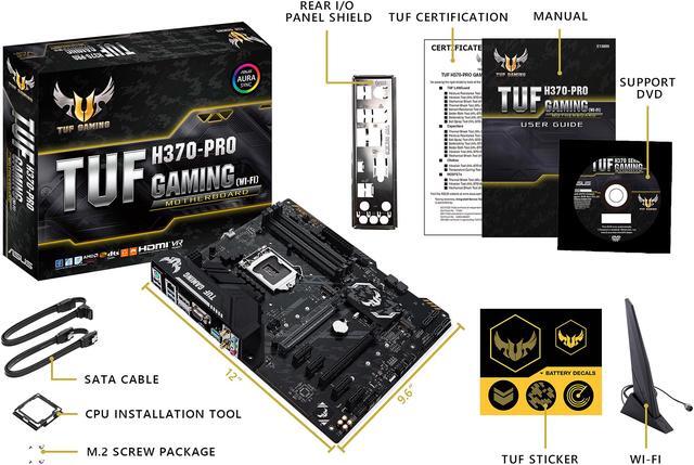 Alt view image 6 of 7 - ASUS TUF H370-Pro Gaming (WI-FI) LGA 1151 (300 Series) Intel H370 HDMI USB 3.1 ATX Intel Motherboard