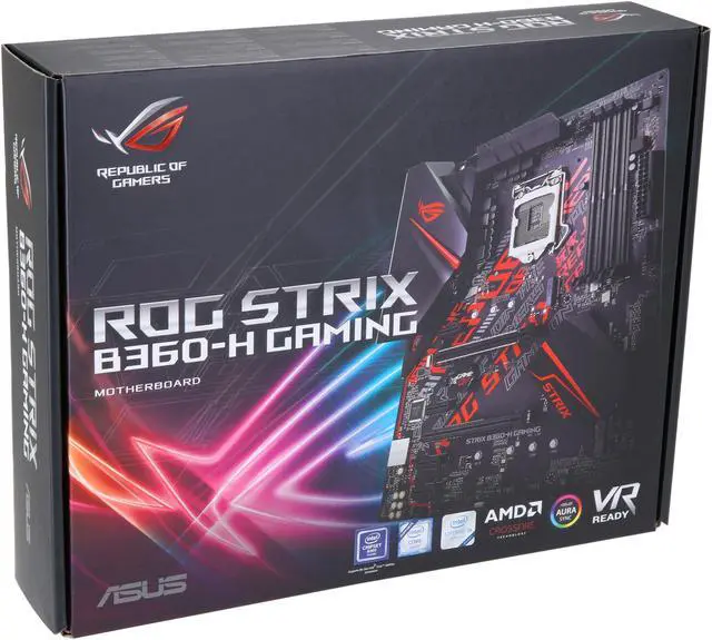 Alt view image 4 of 4 - ASUS ROG STRIX B360-H GAMING LGA1151 (300 Series) DDR4 HDMI DVI M.2 ATX Motherboard