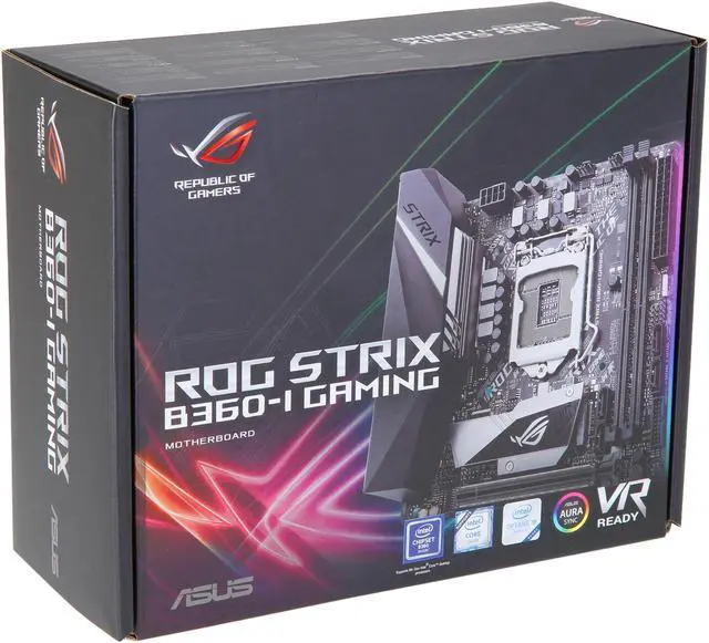 Alt view image 6 of 6 - ASUS ROG STRIX B360-I GAMING LGA1151 (300 Series) DDR4 DP HDMI M.2 Mini-ITX Motherboard