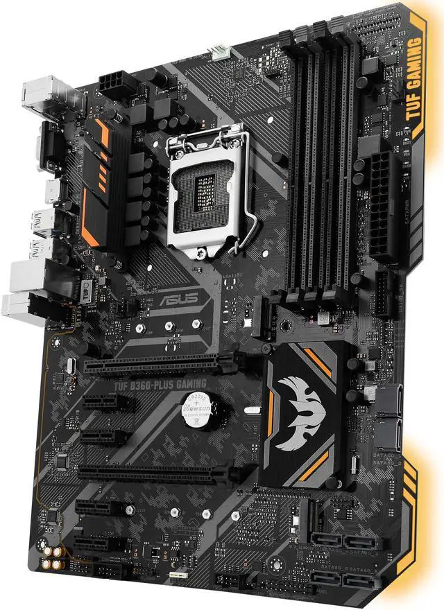 Alt view image 3 of 6 - ASUS TUF B360-Plus Gaming LGA1151 (300 Series) DDR4 HDMI VGA M.2 ATX Motherboard