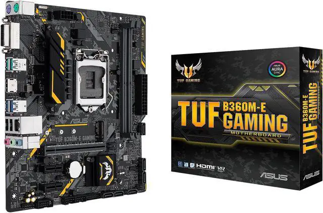 Alt view image 5 of 5 - ASUS TUF B360M-E GAMING LGA 1151 (300 Series) Intel B360 HDMI USB 3.1 uATX Intel Motherboard