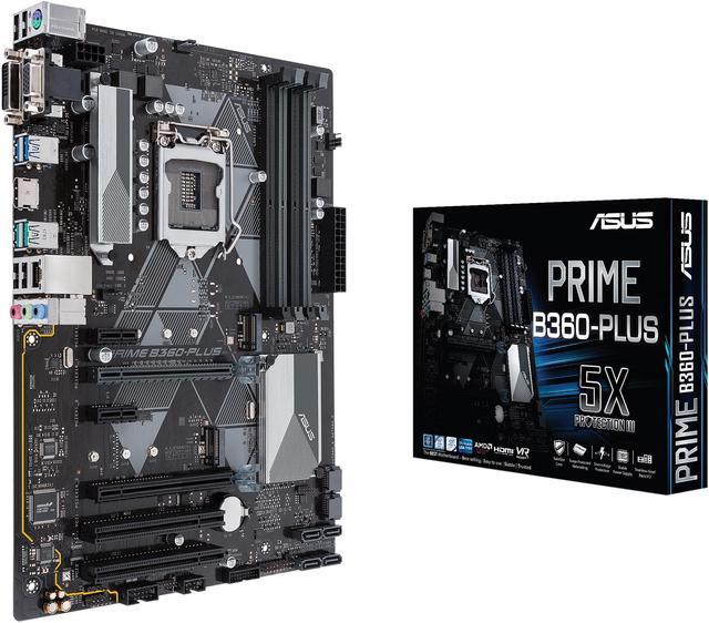 Alt view image 6 of 6 - ASUS Prime B360-Plus LGA1151 (300 Series) DDR4 HDMI DVI VGA M.2 ATX Motherboard