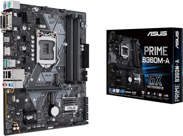 Alt view image 7 of 7 - ASUS PRIME B360M-A LGA1151 (300 Series) DDR4 HDMI DVI VGA M.2 mATX Motherboard