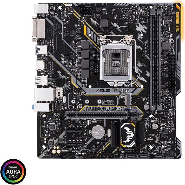 Main image of ASUS TUF H310M-PLUS GAMING LGA 1151 (300 Series) Intel H310 Micro ATX Intel Motherboard