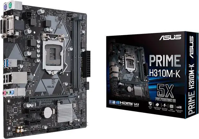 Alt view image 6 of 6 - ASUS PRIME H310M-K LGA 1151 (300 Series) Intel H310 USB 3.1 uATX Intel Motherboard