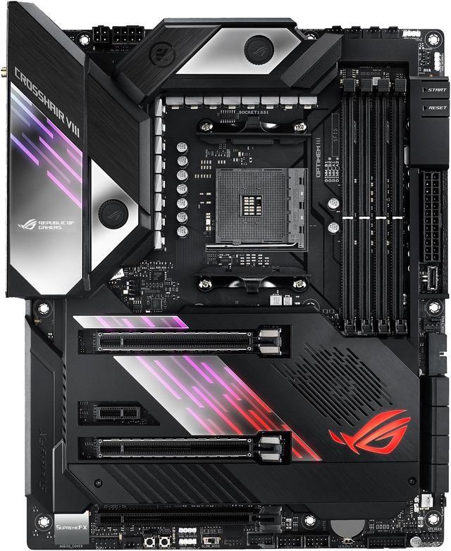 Carte mère Asus Rog Crosshair Viii Formula Amd X570 Am4 Atx avec Pcie 4.0,  Dual M.2, Sata 6 Gb/S, USB 3.2 Gen 2, Lan 5 Gbps, Wi-Fi 6