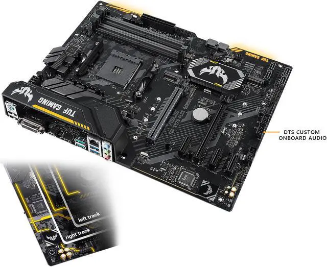 Alt view image 4 of 6 - ASUS TUF X470-Plus Gaming AM4 AMD X470 USB 3.1 HDMI ATX AMD Motherboard