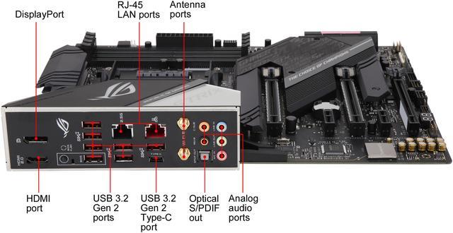 Alt view image 6 of 8 - ASUS AMD AM4 ROG Strix X570-E Gaming ATX Motherboard with PCIe 4.0, WiFi 6, 2.5Gbps LAN, Dual M.2, SATA 6Gb/s, USB 3.2 Gen 2