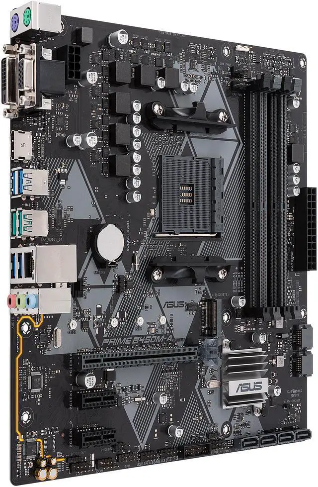 Alt view image 3 of 8 - ASUS Prime B450M-A/CSM AM4 AMD B450 USB 3.1 HDMI Micro ATX AMD Motherboard