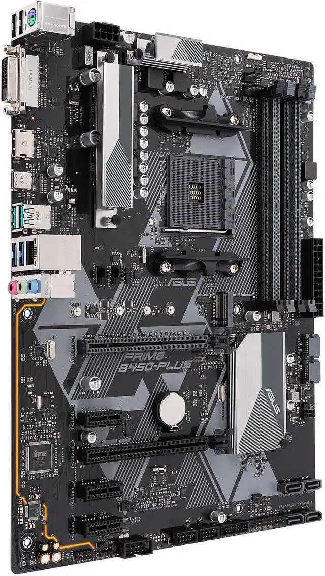 Alt view image 3 of 8 - ASUS PRIME B450-PLUS AM4 AMD B450 USB 3.1 HDMI ATX AMD Motherboard