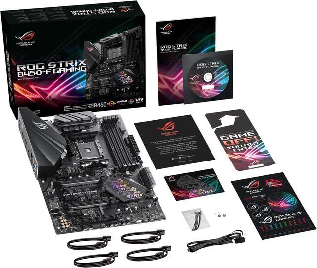 Alt view image 7 of 9 - ASUS ROG STRIX B450-F GAMING AM4 AMD B450 ATX AMD Motherboard