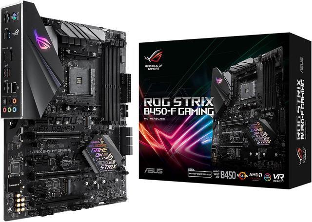 Alt view image 8 of 9 - ASUS ROG STRIX B450-F GAMING AM4 AMD B450 ATX AMD Motherboard