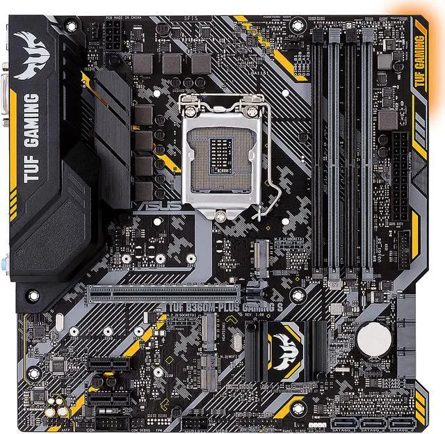 Alt view image 3 of 6 - ASUS TUF B360M-PLUS GAMING S LGA 1151 (300 Series) Intel B360 HDMI USB 3.1 Micro ATX AMD Motherboard
